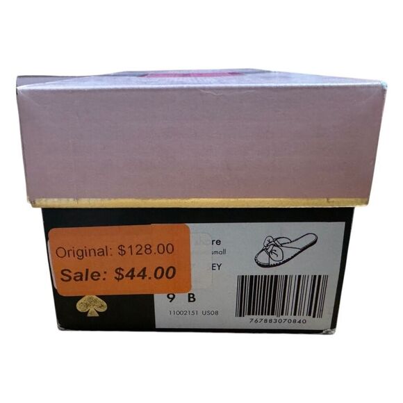 Kate Spade Saltie Shore Espadrille Blue/White Slip On Slide Sandal Sz 9B - Picture 8 of 8